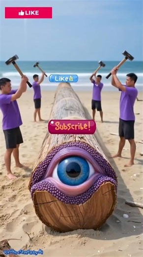 Let's save the mysterious eyes on the beach #shorts #funny #animals #usa
