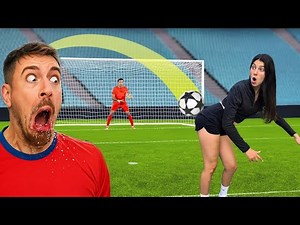 Celine Dept - Played Football With Her ass 😂 | mrbeast Video, Cristiano Ronaldo, Messi, New Video