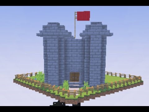 Building a Castle Sky Base in Minecraft