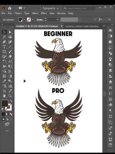 Difference between beginner and pro graphic designer #adobeillustrator #gfx #gfxadobe_55 #tiktok #graphicdesign