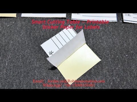 Smart Cutting Table -- Printable Sticker Paper for Labels