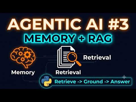 Agentic AI from Scratch #3 (Python): Add Memory + Local RAG (No Paid APIs)