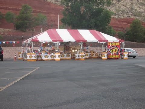 TNT Fireworks Tent in St George Utah. Firework Store Tour.