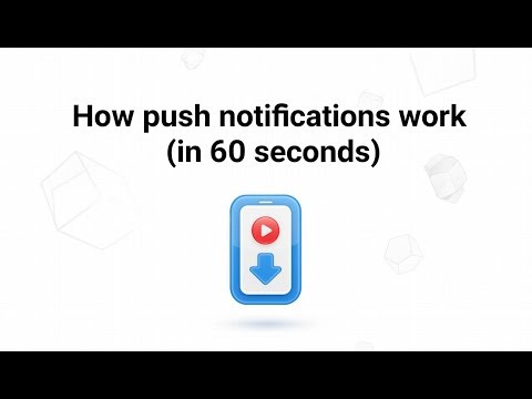 How push notifications work (in 60 seconds)