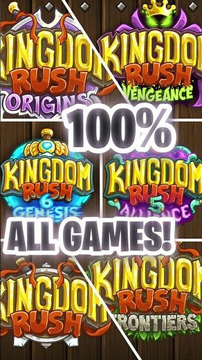 ALL Kingdom Rush Games 100% Completion Run (This Might Break Me) #KingdomRush #Challenge