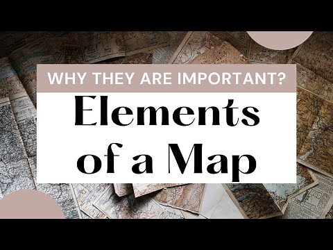 ELEMENTS OF A MAP | Title, Legend, Scale, Grid, North Arrow | Geography | Layout of a map |