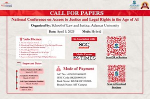 Call for Papers | National Conference on Access to Justice and Legal Rights in the Age of AI [5th April, 2025]