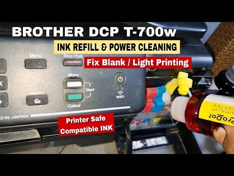 Brother DCP T-700w Not Printing | Fix Blank Prints Ink Refill & Power Cleaning for Brother Printer