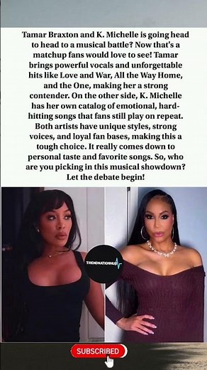 🎤🔥 Tamar Braxton vs K. Michelle Who Wins This Vocal Battle?#shortvideo #trending #foryou #fyp#shorts
