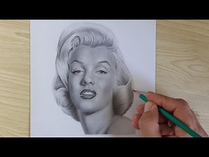 Portrait of Marilyn Monroe - Realistic Drawing