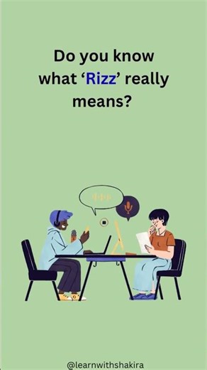 What does “rizz” mean?😎#genz #englishshorts #learnenglish