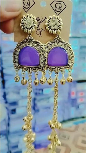 Kasmiri earrings🤩✨#kashmiri #earrings #kashmiriearrings #shorts #ytshorts #beautiful #bangles #viral