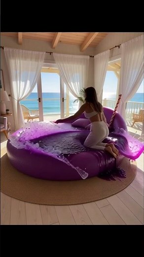ASMR] which bed would you like to sleep🫐🍍? Pure, luxurious vibes with Unique beds #ai #asmr #adiaava