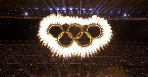 Olympic rings take center stage at Opening Ceremony