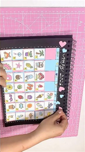 How to Make a Cute May Calendar! ☀️🍉 | Easy DIY Desk Calendar #CuteChubbyDoodles #shorts #diy