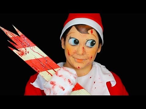 EVIL ELF ON THE SHELF MAKEUP TUTORIAL!