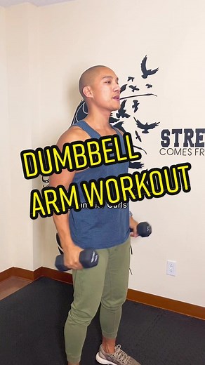 Beginner Arm Workout with Light Dumbbells