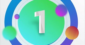 Clean Animated 3D Number One Reveal Countdown