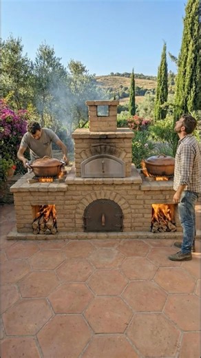 This is how to build a stove with an adobe brick oven #cocina #estufa #fogon #horno #hornodebarro