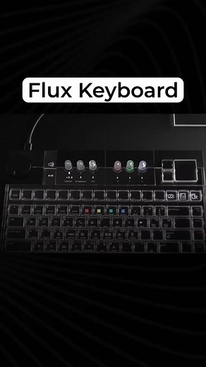 Full video on my YouTube Flux Keyboard #mechanicalkeyboard #keyboard #gaming #tech #gamingkeyboard #keycaps