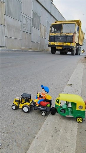 Remote Control Jcb Excavator Offroding 🔥 Tasting Mahindra 585 Yuvo tech Plus 49.3 Hp