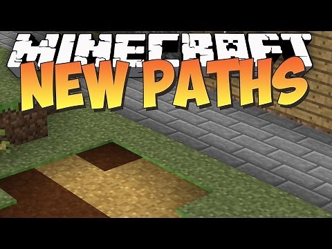 New Path Blocks in Minecraft - Simply Paths Mod Showcase