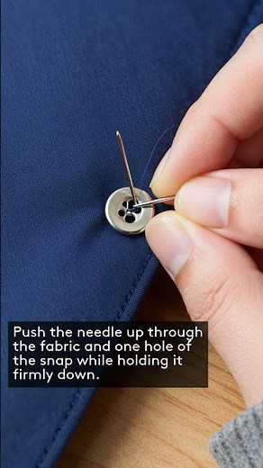FIX A BROKEN SNAP FASTENER BY HAND: EASY SEWING LIFE HACK FOR CLOTHES