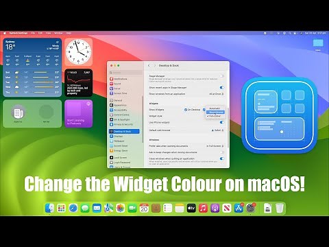 How to Change the Widget Colour on macOS