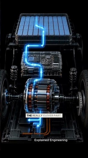 How Electric Cars Actually Work ⚡🚗 #shorts #engineering