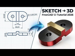 FreeCAD 1.1 - Complete Beginner Tutorial Step by Step - Bolean Operation