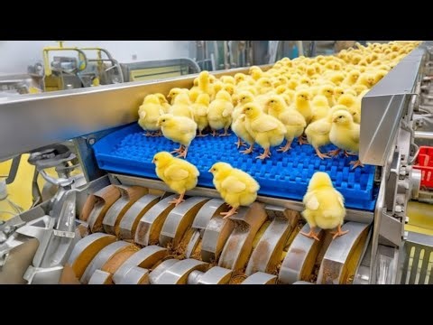 inside a Chicken Mega Factory: Chicken Egg Incubation Technology - Broiler Raising Method & Process