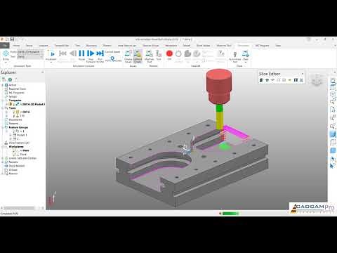 PowerMill 2019 Tutorial | 2D Pocket & T Slot Mill