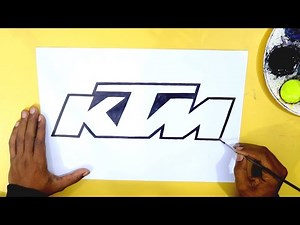 How to draw the KTM logo #3