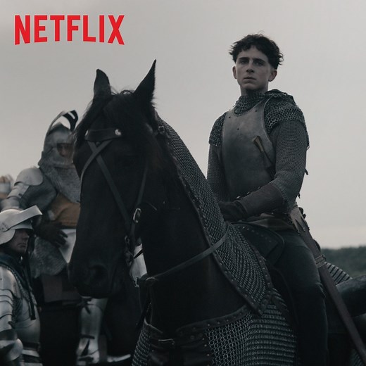 The King. All hail Academy Award Nominee Timothée Chalamet, Joel Edgerton and Robert Pattison. Written by David Michôd & Joel Edgerton. Directed by David Michôd. In select theaters October 11th. | Netflix