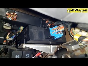 VW Golf 4 comfort control module location