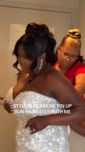 Kay | NJ Bridal Makeup artist on Instagram: "A good pin up updo always does it for me. This style is for the bride is going for an elegant and effortless look 🤍 #newjerseymakeupartist #bridalglowup"