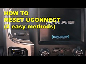 Cómo restablecer el "Uconnect"