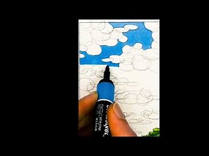 How to draw a Cloud Step by Step | Cloud Drawing Lesson