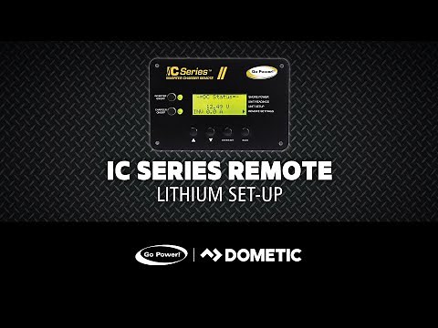 Go Power! How to set the Lithium Settings using an IC Series Remote