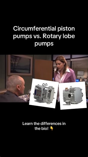CPE Systems | Sanitary Equipment on Instagram: "Still struggling to understand the difference between circumferential piston pumps and rotary lobe pumps? You’re not alone. While they are both rotary positive displacement pumps that share similar working principles and designs, they have several key differences: 1. Rotor design - CPPs feature arc-shaped pistons (or rotor wings) and a rotor hub.. - Lobe pumps feature either lobes or rotor wings. 2. Particle handling - CPP’s single-wing rotor can h