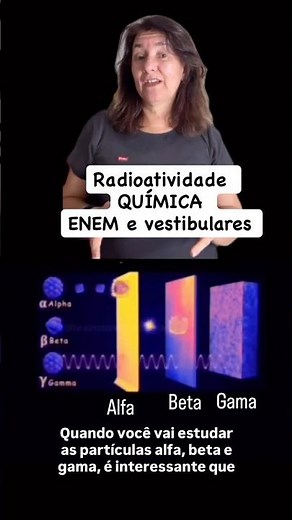 Partículas alfa e beta, radiação gama #enemquimica que