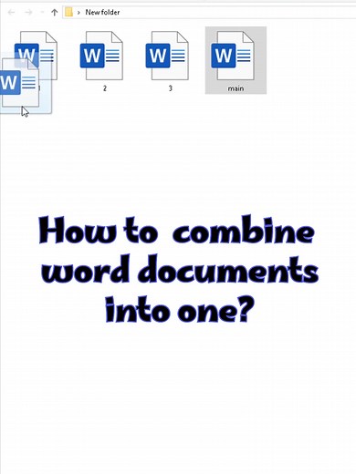 Cómo combinar documentos de Word en Microsoft Word