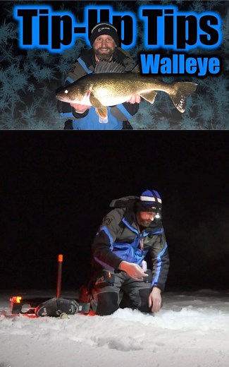 14K views · 76 reactions | 流 TIP-UP-WALLEYE! Caleb Wistad of Hookedupwi LLC shares some tips on tip-ups for catching nighttime walleye. You can watch the full video here: https://youtu.be/Uqz3FydRaSI | AnglingBuzz | Facebook