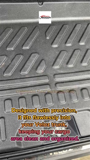 Keep your cargo area protected and organized with the Toyota Veloz Extended-Type Trunk Tray — designed for a perfect fit and built to handle everyday use. ️✨ Featuring the bold VELOZ logo for that premium, customized look. ✔ Extended coverage ✔ Easy to clean ✔ Durable and flexible material ✔ Perfect OEM-style fit Also available for other car brands and models!  Message us now to order or inquire!  | Ogooda Car Accessories | Facebook