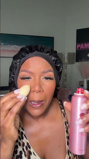 How to Set your Face use translucent powder. #beginnerfriendlymakeupforblackwomen #makeuptutorial