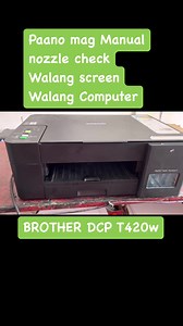 2.9K views · 66 reactions | Brother dcp T420w manual nozzle check #reels #reel #fbreels | GJR Printer Repair | Facebook