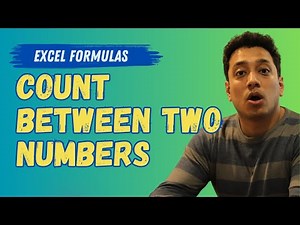 How to Count Between Two Numbers in Excel