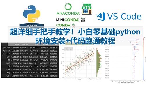 【0基础手把手教学!】|摸爬滚打总结出的python环境配置 代码跑通教程~|手残党也能半小时搞定！