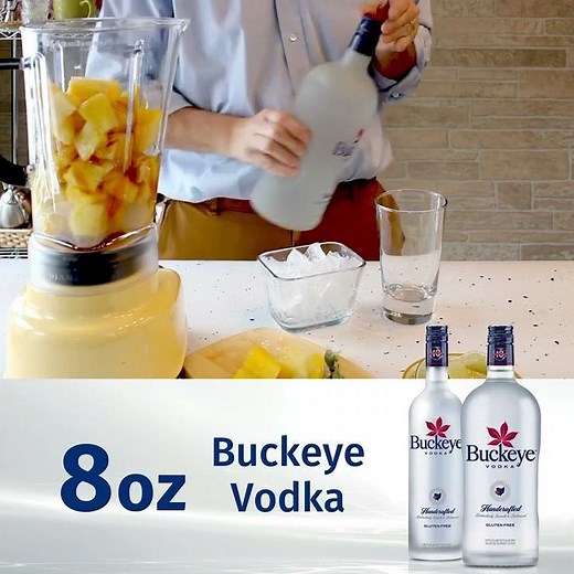 Buckeye Vodka's Frozen Honey Pineapple Cocktail