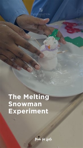 The Melting Snowman Experiment ☃️ The girls who attended the Year 7 Immersive Taster Day absolutely loved this festive experiment! To recreate this at home you will need a few everyday resources: ☃️ Bicarbonate of soda ☃️ Salt ☃️ Liquid soap ☃️ Vinegar ☃️ A mixing bowl ☃️ A pipettes ☃️ A plate / tray Want to give it a try? Comment below or send us a message if you would like the full list of instructions. #northamptonhighschool #gdstgirls #girlsschool #northamptonshire #stemgirls | Northampton H